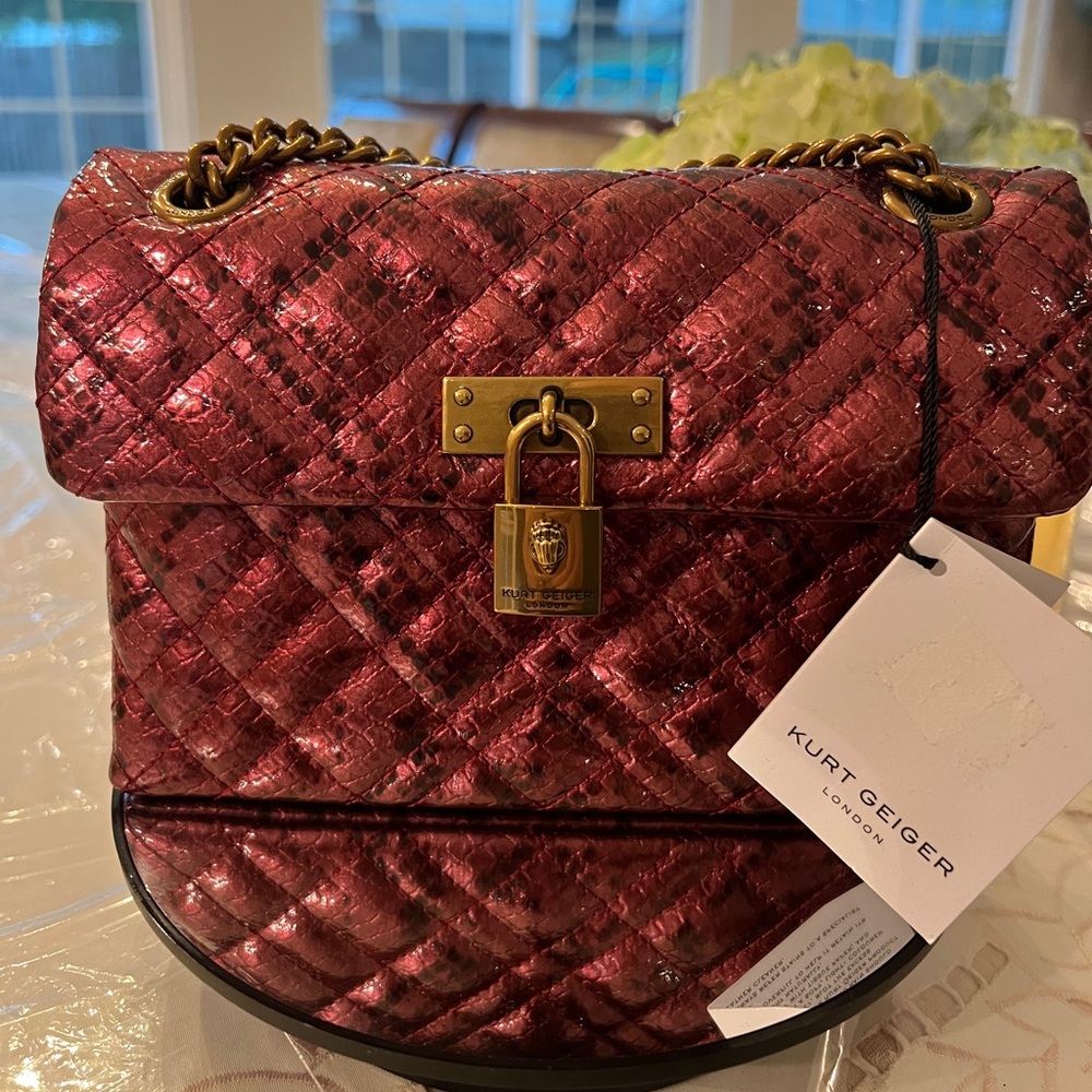 Kurt Geiger London ~ NWT  Mini Brixton Lock Bag